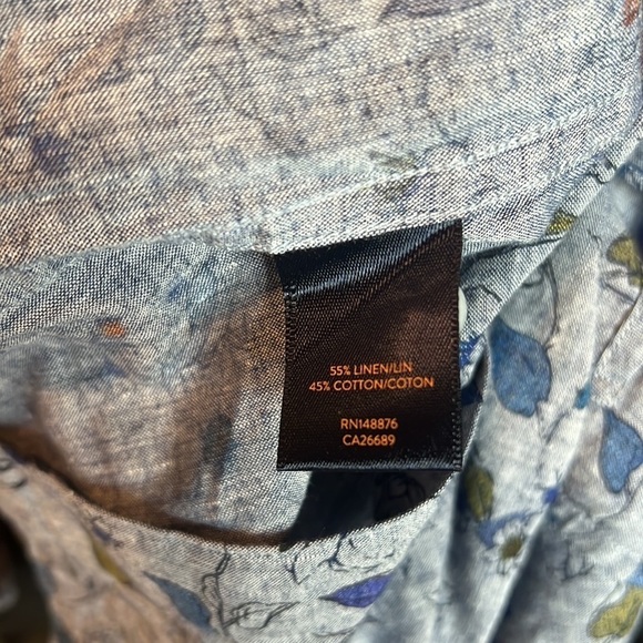 NWT Good Man Brand Floral Print Short Sleeve Button Down Shirt Size M - Picture 8 of 8